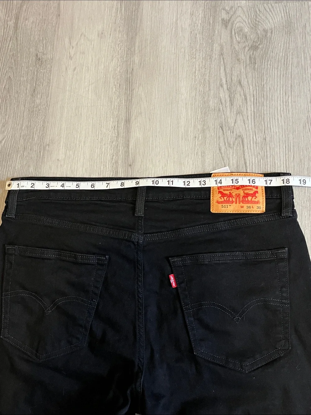 Levi's Black Straight-Leg Jeans